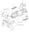 Frame  Front Axle Group (985513) Diagram and Parts List for 1693858  Simplicity Lawn Tractor