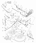 40 Mower Deck - Height Adjustment  Roller Bar Group (985689) Diagram and Parts List for 1693551  Simplicity Lawn Tractor