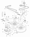 40 Mower Deck - Belt Idler Arm  Hitch Group (985688Aa) Diagram and Parts List for 1693952  Simplicity Lawn Tractor