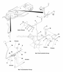 Hand Controls Group (H985709) Diagram and Parts List for 1693694  Simplicity Lawn Tractor