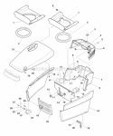 Hood Grille  Dash Group (985708) Diagram and Parts List for 1693694  Simplicity Lawn Tractor