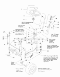 Steering Group (984720B) Diagram and Parts List for 1693694  Simplicity Lawn Tractor