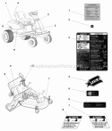 Decals Group - Safety  Common (C985067) Diagram and Parts List for 1693233  Simplicity Lawn Tractor