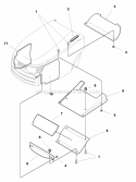 Heat Shield Group (I985117) Diagram and Parts List for 1692871  Simplicity Lawn Tractor