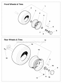 Wheels  Tires Group (985122) Diagram and Parts List for 1692871  Simplicity Lawn Tractor