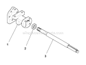 Axle Housing Service Parts - Peerless Model 2650-007 (1709736) Diagram and Parts List for 1692871  Simplicity Lawn Tractor