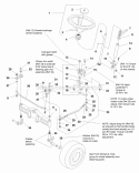 Steering Group (984720A) Diagram and Parts List for 1693817  Simplicity Lawn Tractor