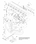44 Mower Deck - Height Adjustment  Roller Bar Group (983857) Diagram and Parts List for 1694166  Simplicity Lawn Tractor