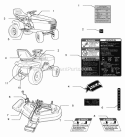 Decals Group - Safety  Common (C985607) Diagram and Parts List for 1693817  Simplicity Lawn Tractor