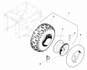 Wheels  Tires Group (W983851) Diagram and Parts List for 1693650  Simplicity Snow Blower
