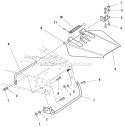 48 Mower Deck - Deflector  Stone Guard Group (985503) Diagram and Parts List for 1693125  Simplicity Lawn Tractor