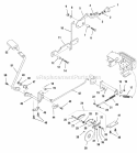 Brake Control  Parking Brake Group Diagram and Parts List for 1693121  Simplicity Lawn Tractor