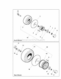 Wheels  Tires Group (W986097) Diagram and Parts List for 1694102  Simplicity Lawn Tractor