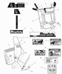Decals Group - 960 (D986365) Diagram and Parts List for 1694435  Simplicity Snow Blower