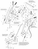 Handles And Controls Group (986366) Diagram and Parts List for 1694435  Simplicity Snow Blower