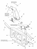 Auger Housing And Chute Group - 24 (983960 986422) Diagram and Parts List for 1693650  Simplicity Snow Blower