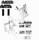 Decals Group - 1390 (D986186) Diagram and Parts List for 1694237  Simplicity Snow Blower