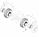 Wheels  Tires Group (W985644) Diagram and Parts List for 1694435  Simplicity Snow Blower