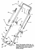 Handles Group (026Hac) Diagram and Parts List for 1694583  Simplicity Snow Blower