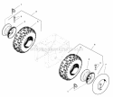 Wheels  Tires Group (070Wheel) Diagram and Parts List for 1694595  Simplicity Snow Blower