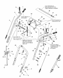 Handles  Controls Group (4248Uhdc) Diagram and Parts List for 1694836  Simplicity Snow Blower