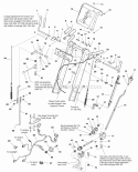 Handles And Controls Group - Channel (987044 987045 987046) Diagram and Parts List for 1694847  Simplicity Snow Blower