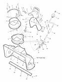Chute System Group Diagram and Parts List for 1695091  Simplicity Snow Blower