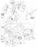 Lift Group - Hydraulic Lift With Power Steering Diagram and Parts List for 1695264  Simplicity Lawn Tractor