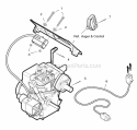 Electric Starter Group Diagram and Parts List for 1695701  Simplicity Snow Blower