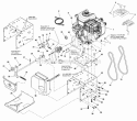Engine  Frame Group (2987791 2987792 2987795 2987796 2987799 2987800 2987803) Diagram and Parts List for 1695326  Simplicity Snow Blower