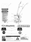 Part Location Diagram of 1751084 Snapper Decal, Snapper, Front Panel, 8.62 X 1.68