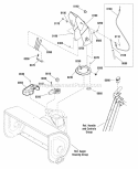 Chute  Rotation Group - Electric ChuteRemote Deflector 26 (2989662 2989699) Diagram and Parts List for 1695986  Simplicity Snow Blower