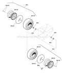 Wheels  Tires Group (2988442 2988507 2988535) Diagram and Parts List for 1695655  Simplicity Snow Blower