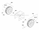 Wheels  Tires Group (2990390) Diagram and Parts List for 1696203-00  Simplicity Snow Blower