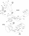 Chute  Rotation Group - Left Side Crank (2991124) Diagram and Parts List for 1696207-01  Simplicity Snow Blower