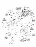 Engine  Frame Group (2990409 2990767) Diagram and Parts List for 1696207-01  Simplicity Snow Blower