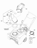 Chute Group - Manual (2989353) Diagram and Parts List for 1696231-00  Simplicity Snow Blower