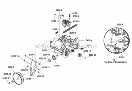 Transmission_Service_Parts_-_General_Transmission_H2_1733972 Diagram and Parts List for 1696235-00  Simplicity Snow Blower
