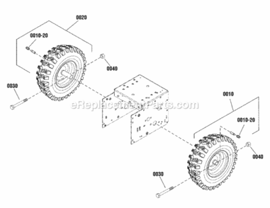 Wheels_And_Tires_Group_29904312990485 Diagram and Parts List for 1696493-00  Simplicity Snow Blower