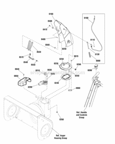 Chute_And_Rotation_Group_2991511 Diagram and Parts List for 1696493-00  Simplicity Snow Blower