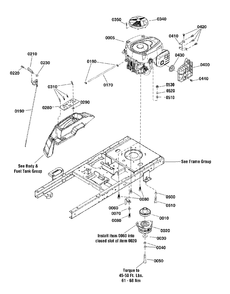 Engine Group (2992565) Diagram and Parts List for 2691501-01  Simplicity Lawn Tractor