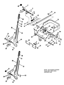 Power Take Off Group Diagram and Parts List for 5008 1690019 Simplicity Lawn Tractor