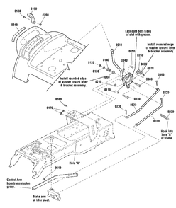 Cruise Control Group Diagram and Parts List for 2691334-03  Simplicity Lawn Tractor