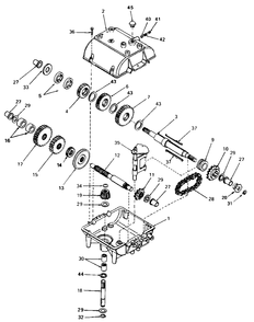 Peerless Transmission Model 700-006 Diagram and Parts List for 555M 1691011 Simplicity Snow Blower