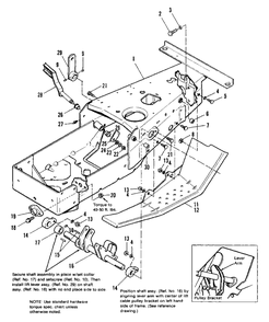 Frame And Footrest Group Diagram and Parts List for 7116 1690660 Simplicity Lawn Tractor