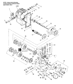 Hydrostatic Pump Diagram and Parts List for 918H 1693413 Simplicity Lawn Tractor