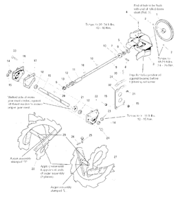 Auger And Impeller Group - 32-Inch Diagram and Parts List for 1180E 1694244 Simplicity Snow Blower