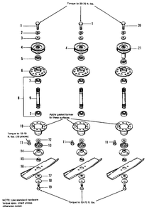42-Inch And 48-Inch Arbor Group Diagram and Parts List for 6216 1691065 Simplicity Lawn Tractor