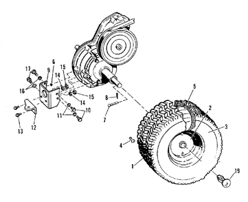 Rear Wheels And Hitch Group (2932i08) Diagram and Parts List for 3008 1690090 Simplicity Lawn Tractor