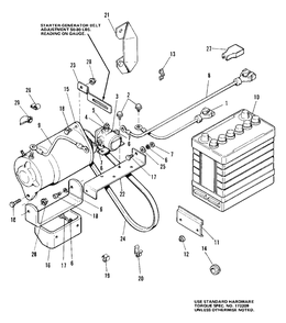 Electrical Group (7010 And 7016) Diagram and Parts List for 7010 1690234 Simplicity Lawn Tractor